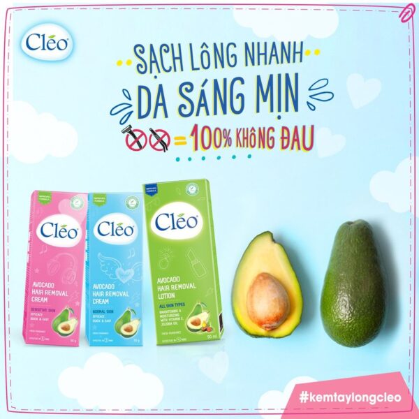 Kem tẩy lông Cleo chính hãng từ Mỹ 2 - Hình ảnh 2