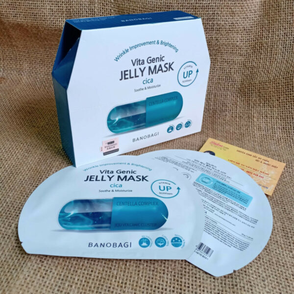 HỘP Mặt NẠ BANOBAGI VITA GENIC JELLY # CICA Xanh Ngọc Mẫu mới