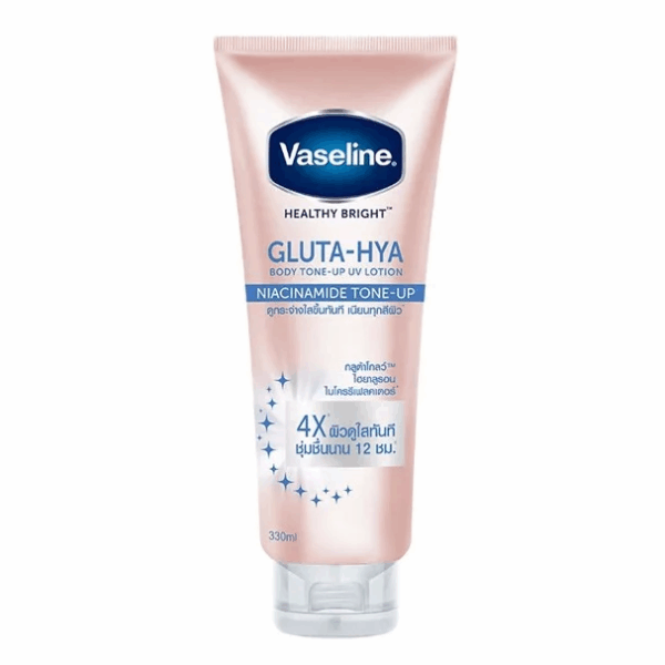 Sữa dưỡng thể Vaseline Healthy Bright Gluta-Hya Body Tone-Up UV Lotion nâng tone tức thì 300ml