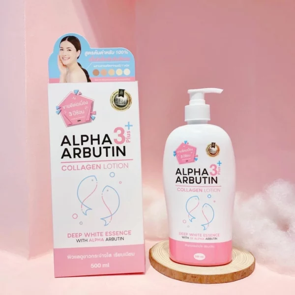 Sữa Dưỡng Thể Precious Skin Alpha Arbutin Collagen Lotion 3Plus+ 500ml