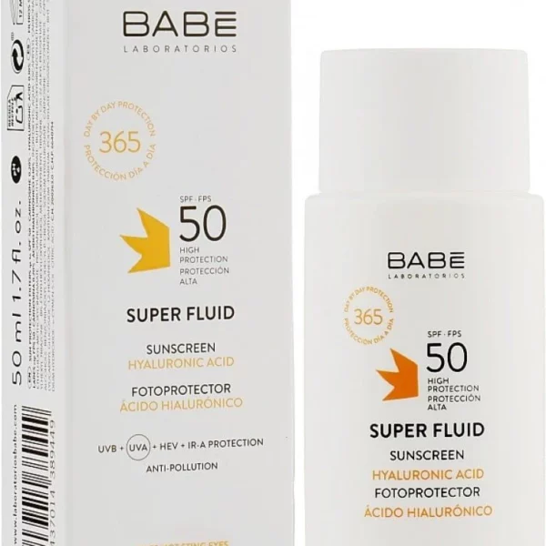 Kem Chống Nắng Babé Sun Protection Super Fluid Matifiant Sunscreen SPF50 Cho Da Dầu Mụn 50ml
