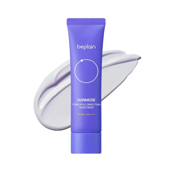 Nâng Tone Da Beplain Sunmuse Tone Up & Correcting Sunscreen SPF50+ PA++++ 50ml-màu tím