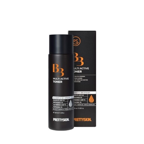 Nước Hoa Hồng PrettySkin B3 Multi Active Toner Dưỡng Da Trắng Sáng 205ml