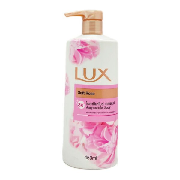 Sữa Tắm Hương Nước Nước Hoa LUX 5X Rosy Glow 450ml #Hương Hoa Hồng