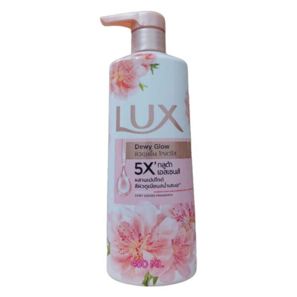 Sữa Tắm Hương Nước Nước Hoa LUX 5X Dewy Glow 450ml #Hương Hoa Anh Đào