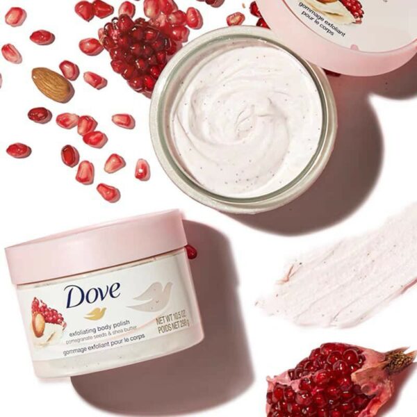 Tẩy Tế Bào Chết Body Dove Creme Dusch Peeling Lựu Đỏ 225ml