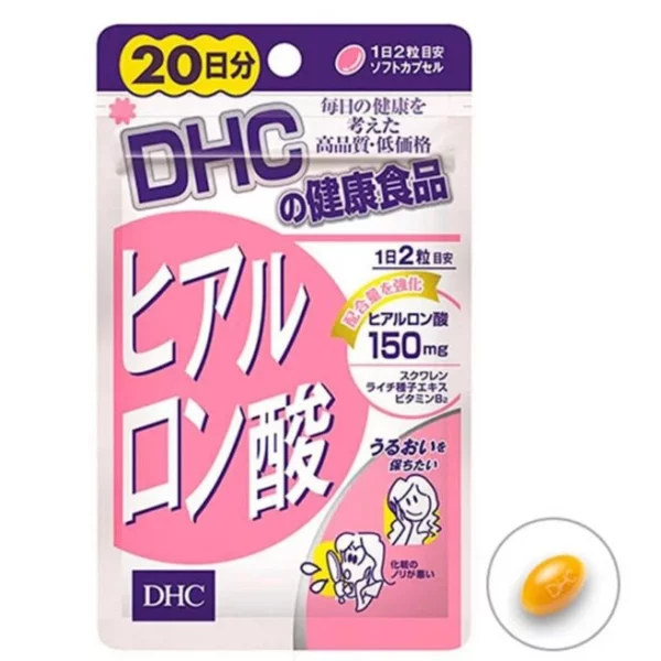 Viên uống cấp nước DHC Hyaluronic Acid đẹp da 20 ngày gói 40 viên