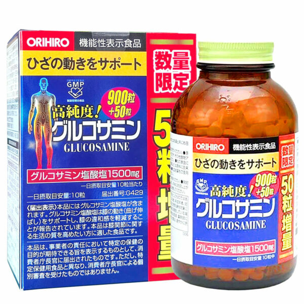 VIÊN UỐNG BỔ XƯƠNG KHỚP GLUCOSAMINE ORIHIO 950 VIÊN