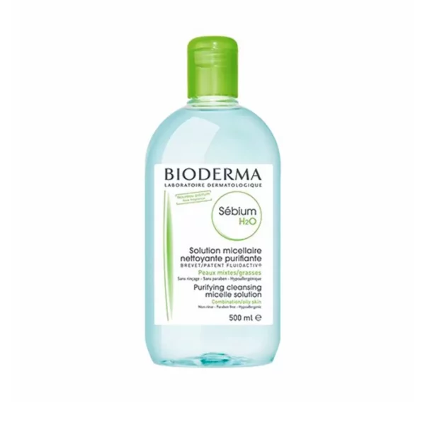 Nước Tẩy Trang Bioderma Cho Da Dầu,Hỗn Hợp, Da Mụn - xanh  500ml