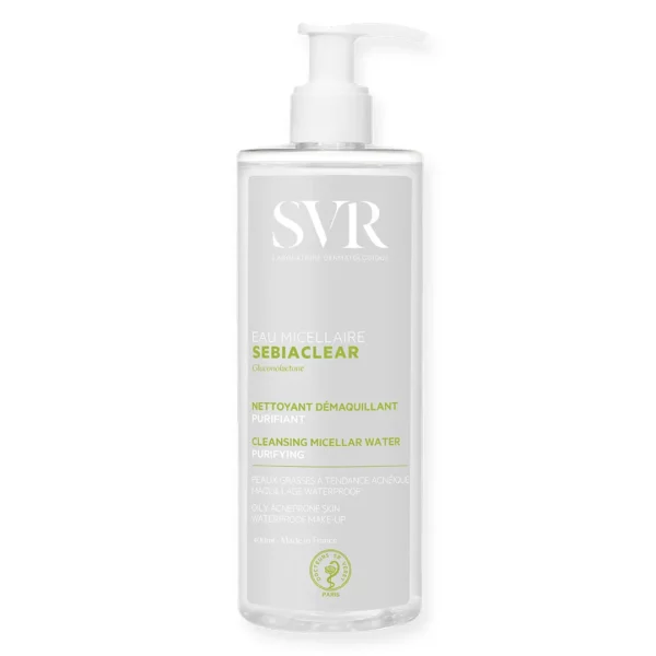 Nước Tẩy Trang SVR Micellar Sebiaclear Eau Micellaire Giúp Loại Bỏ Dầu Cho Da 400ml