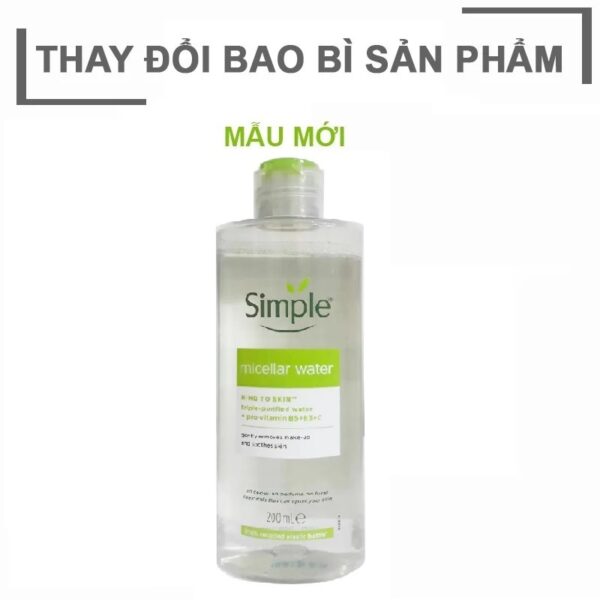 Nước Tẩy Trang Simple 200ml