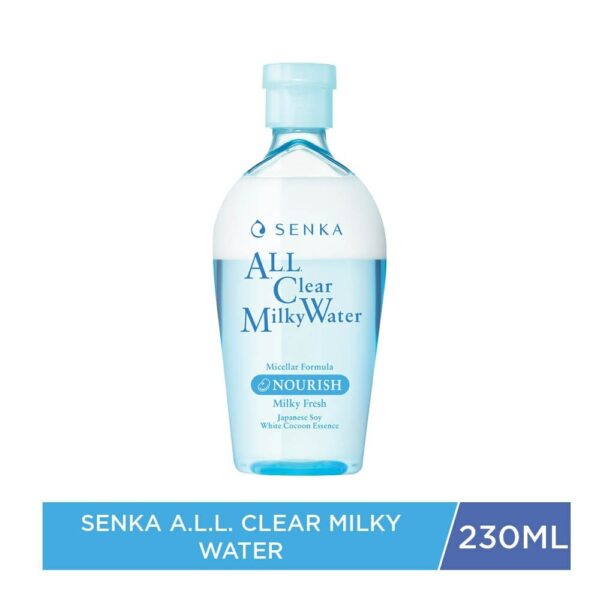 Nước Tẩy Trang Senka 2 Lớp All Clear Milky Water Nourish Sạch Sâu & Dịu Mát 230ml