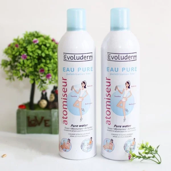 Xịt Khoáng Evoluderm Atomiseur Eau Pure Dưỡng Ẩm Cấp Nước & Làm Dịu Da 400ml