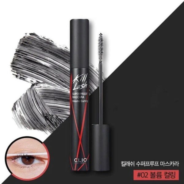 Chuốt mi chống trôi Clio Kill Lash Superproof Mascara# 02 Volume curling