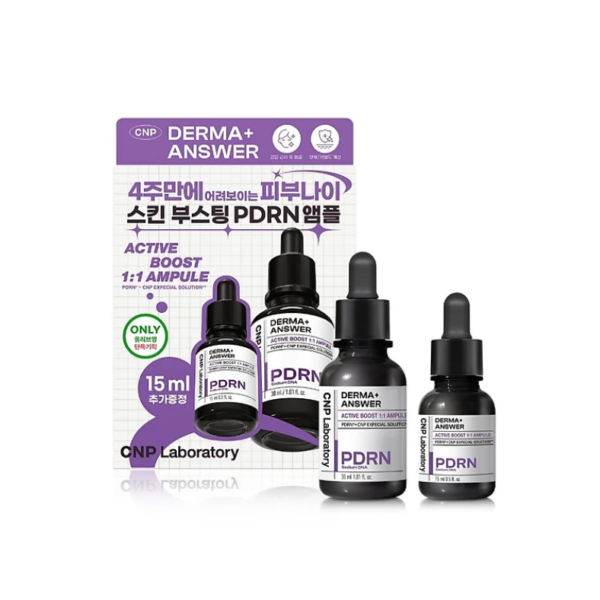 Tinh Chất PDRN Căng Bóng Sáng, Hỗ Trợ Tái Sinh CNP Derma Answer Active Boost Ampuleb (15ML+30ML)