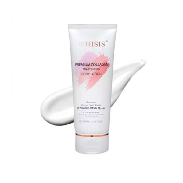 [Dưỡng ngày] Dưỡng thể chống nắng WHISIS PREMIUM COLLAGEN WHITENING BODY LOTIN-UV PROTECTION SPF50+ PA++++