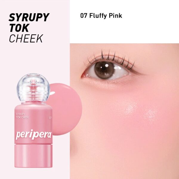 Má hồng kem Peripera Syrupy Tok Cheek # 07 Fluffy Pink