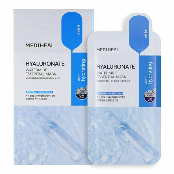 Mặt nạ dưỡng ẩm Mediheal hyaluronate Watermide Essential Mask #hộp 10 miếng