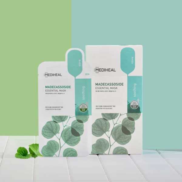 Mặt nạ rau má làm dịu cho da nhạy cảm Mediheal Madecassoside Essential # hộp 10 miếng