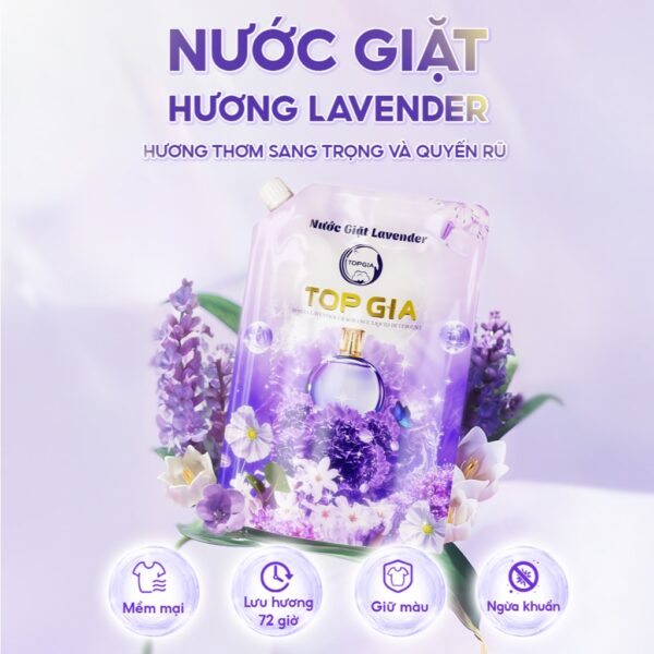 Túi nước giặt Lavender TOP GIA 1lít-tím