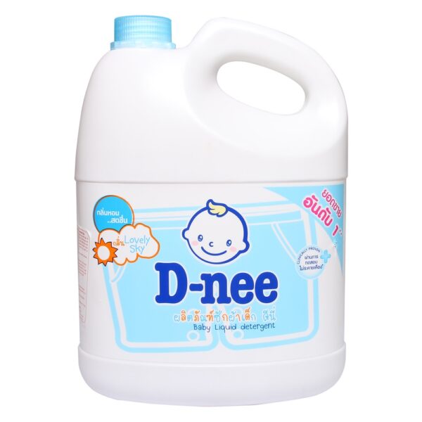 [Can màu xanh dương] Nước giặt DNEE GRGANIC LOVELY SKY BABY LIQUID DETERGENT-3000ML