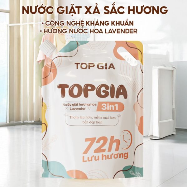 Túi nước giặt TOP GIA 3in1-1lít
