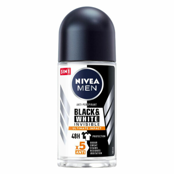 Lăn khử mùi Nivea Men Black & White Invisible 50ml