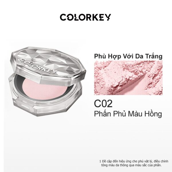 Phấn phủ dạng bột COLORKEY siêu mịn 8G #Tone C02
