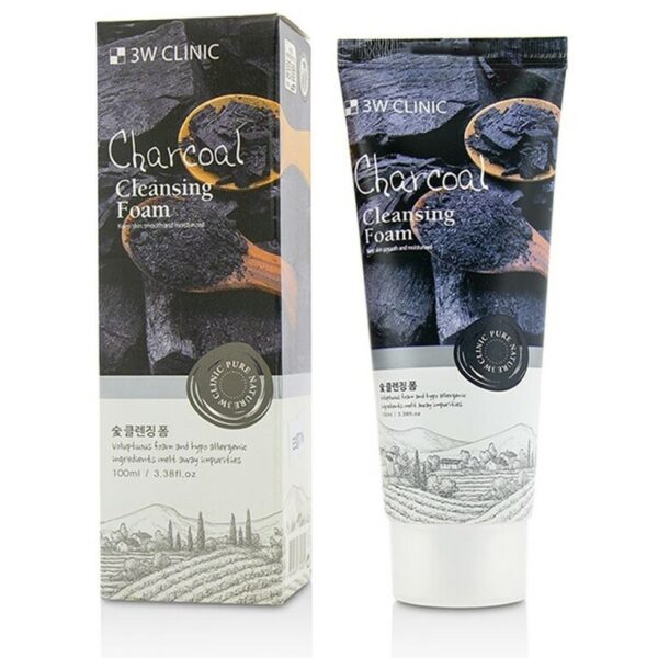 Sữa rửa mặt than hoạt tính 3W Clinic Charcoal Cleansing Foam 100ml