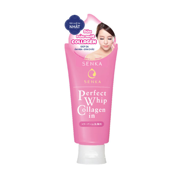 Sữa Rửa Mặt Senka Perfect Whip Collagen Tạo Bọt 120g