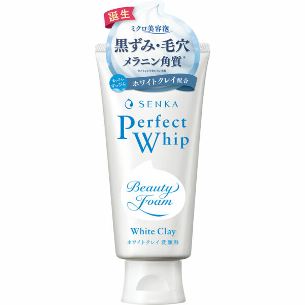 Sữa Rửa Mặt Senka Perfect Whip White Clay Đất Sét Trắng Làm Đều Màu Da 120g