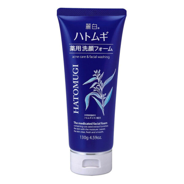 Sữa Rửa Mặt Hatomugi The Medicated Facial Foam Dưỡng Ẩm, Ngừa Mụn 130g