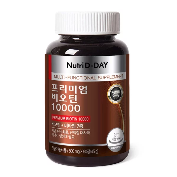 Viên uống hỗ trợ mọc tóc Nutri D-Day PREMIUM Biotin 10000