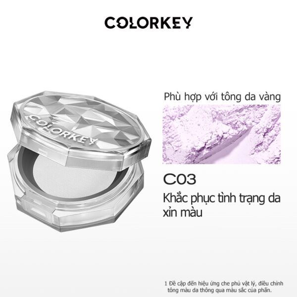 Phấn phủ dạng bột COLORKEY siêu mịn 8G #Tone C03