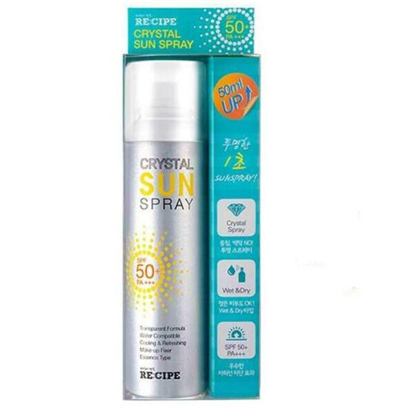 Xịt chống nắng RE:CIPE Crystal Sun Spray SPF 50 #180ml